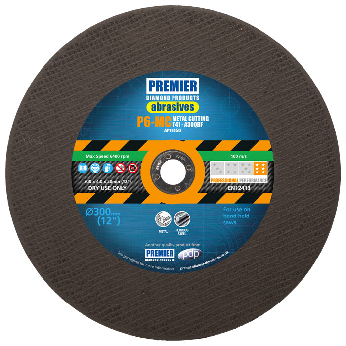 P6-MC - Flat Cutting Discs for Metal & Ferrous Steel