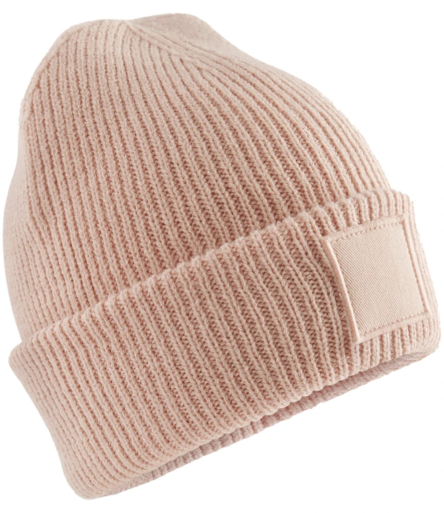 Beechfield Kids Deep Cuffed Tonal Patch Beanie