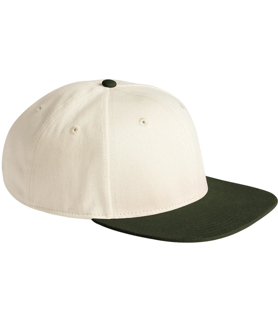 Beechfield Contrast Flat Peak 6 Panel Cap