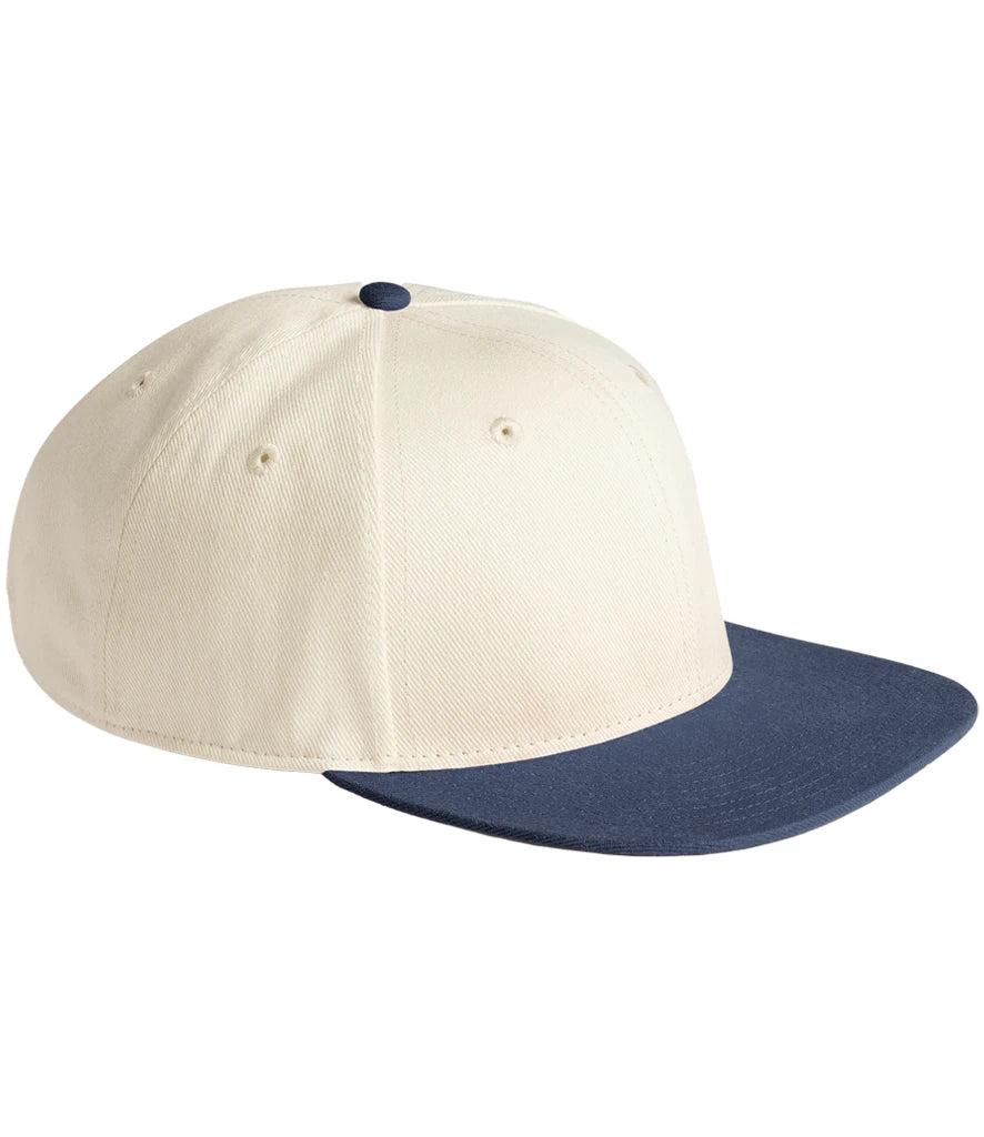 Beechfield Contrast Flat Peak 6 Panel Cap