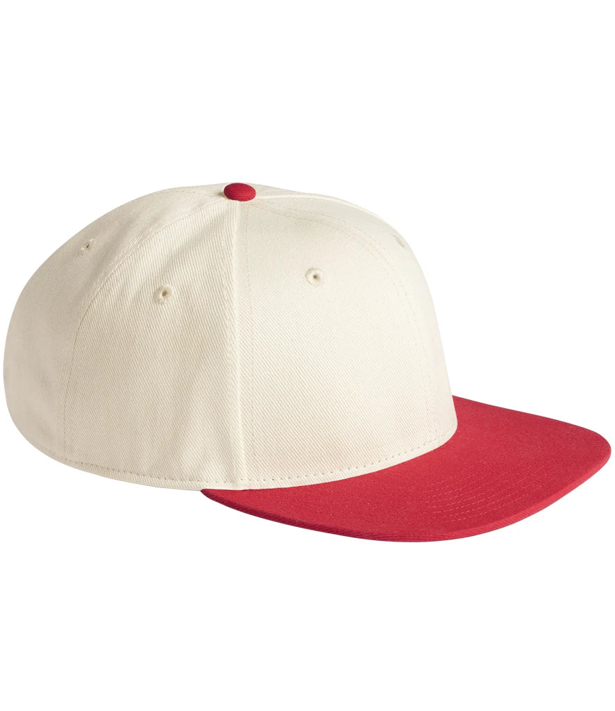Beechfield Contrast Flat Peak 6 Panel Cap