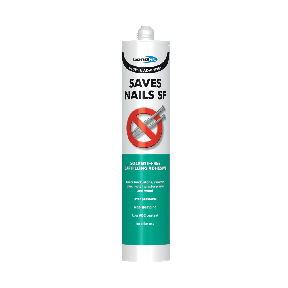 Saves Nails Solvent-Free Gap-Filling Adhesive