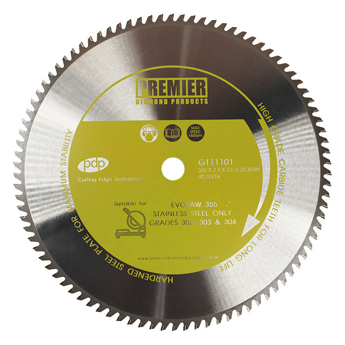 P5-STAINLESS355 - TCT Blade For Stainless Steel