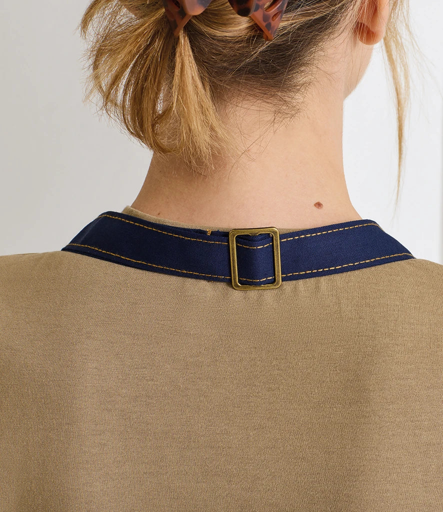 Premier Barley Contrast Stitch Bib Apron