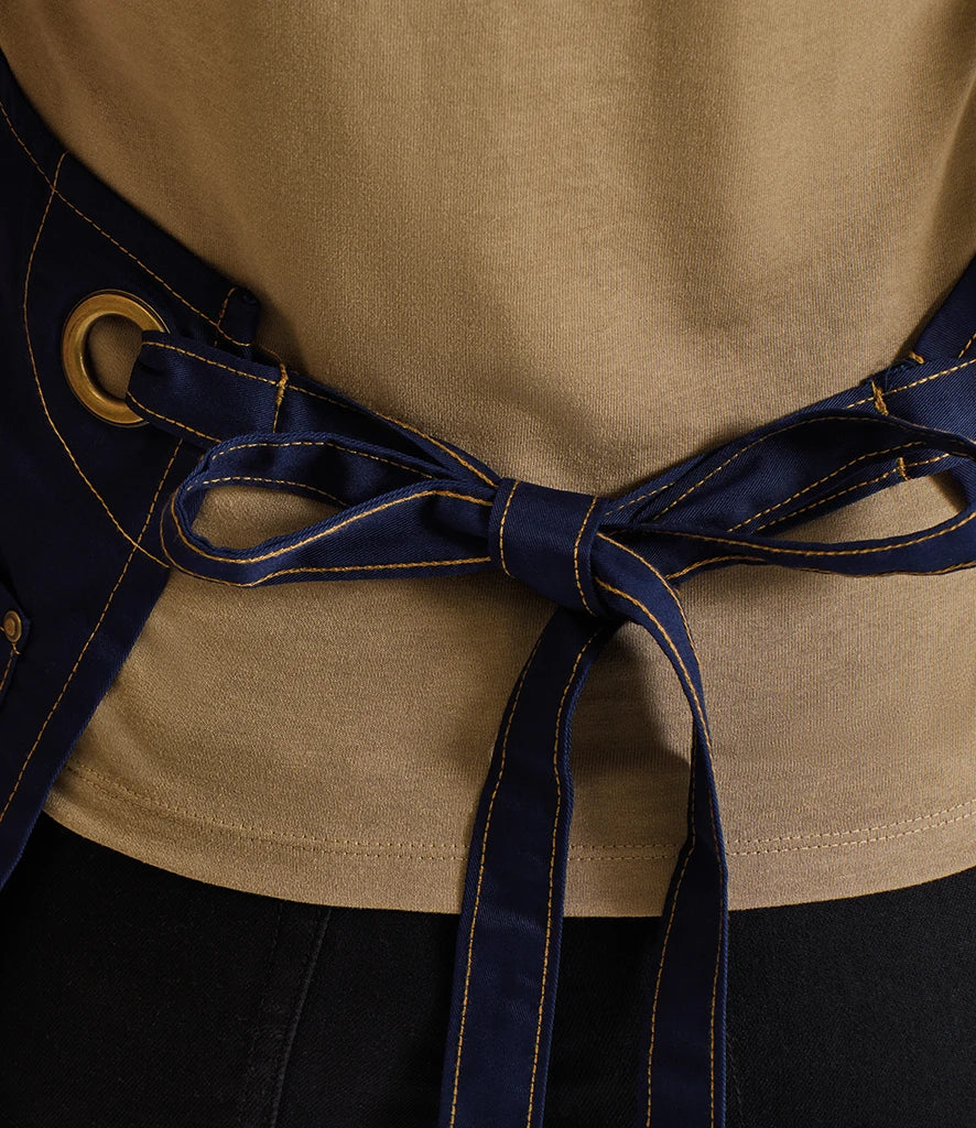 Premier Barley Contrast Stitch Bib Apron