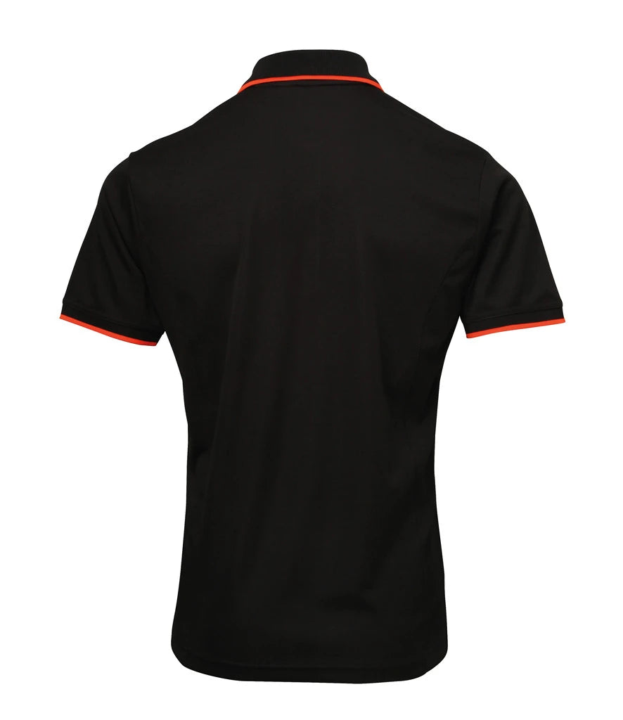 Premier Contrast Coolchecker Piqué Polo Shirt