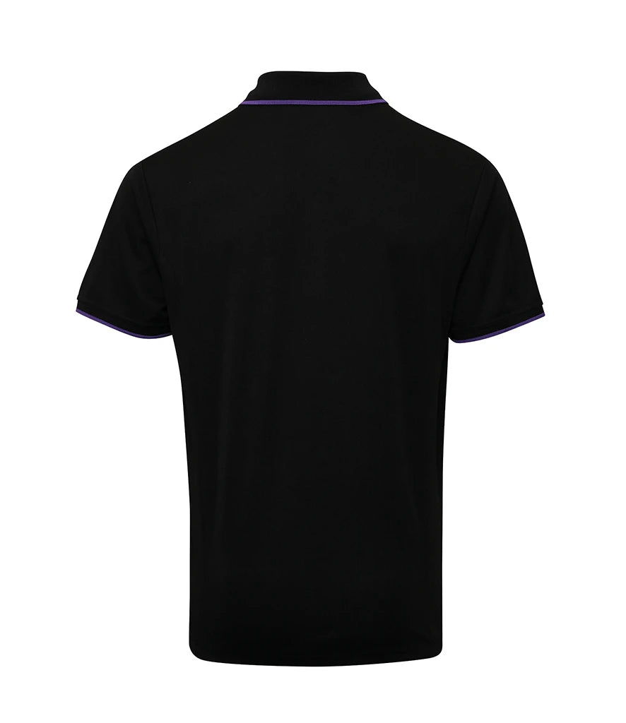Premier Contrast Coolchecker Piqué Polo Shirt