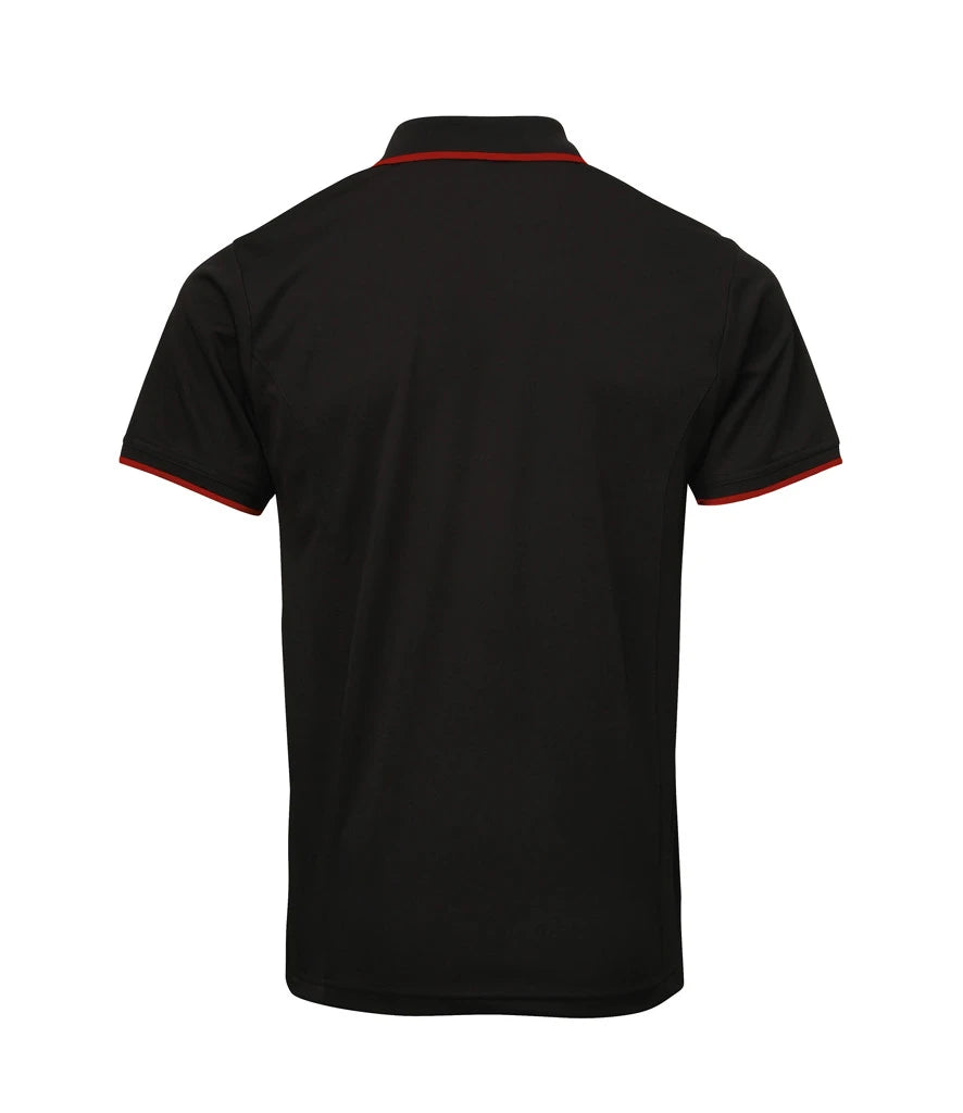 Premier Contrast Coolchecker Piqué Polo Shirt