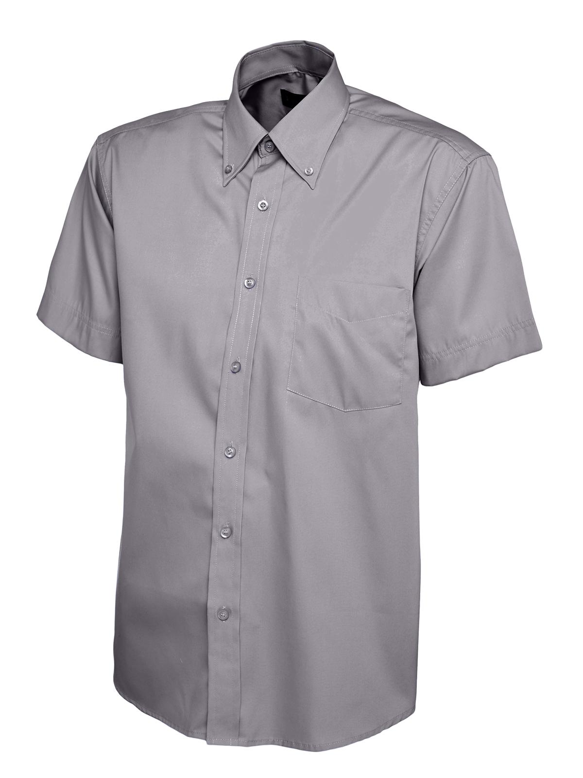 Uneek UC702 Mens Pinpoint Oxford Half Sleeve Shirt