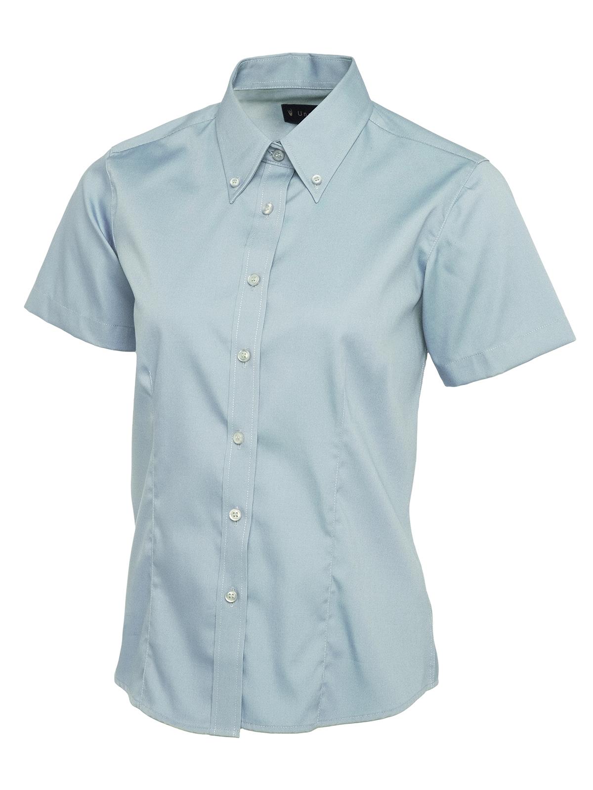 Uneek UC704 Ladies Pinpoint Oxford Half Sleeve Shirt