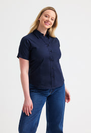 Uneek UC704 Ladies Pinpoint Oxford Half Sleeve Shirt