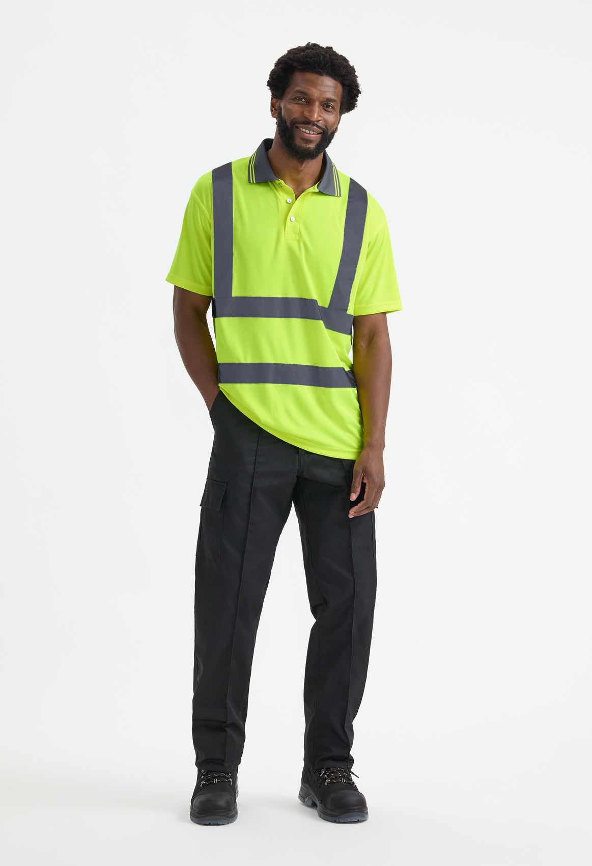 Uneek UC808 Hi Vis Short Sleeve Polo Shirt