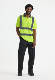Uneek UC808 Hi Vis Short Sleeve Polo Shirt