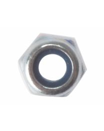 Hexagonal Nuts with Nylon Inserts - Zinc Plated (Bags)