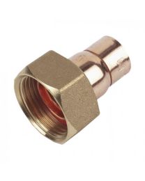 End Feed Straight Tap Connector - 15mm x 1/2"