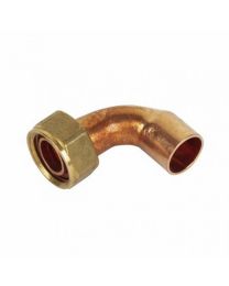 End Feed Bent Tap Connector - 15mm x 1/2"