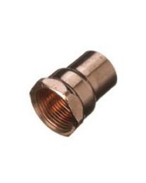 End Feed Female Iron Straight Union - 15mm x 1/2" 