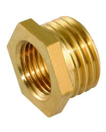 Hexagonal Brass Bush 3/4" - 1/2"