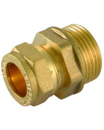 Compression Male Iron Coupler - 8mm x 1/4"