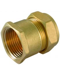 Compression Female Iron Coupler - 8mm x 1/4"