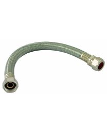 Large Bore Flexible Tap Connector - 15mm x 1/2" x 300mm