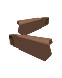 Manthorpe SmartVerge PVCu (RH) Single Dry Verge Unit Dark Brown 50 Pack