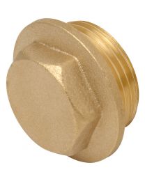 Brass Flanged Plug - 1"
