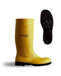 Yellow Acifort Heavy Duty Full Safety Wellington