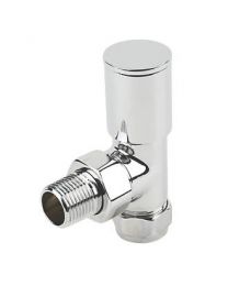 Chrome Plated Angled Radiator Valve - 15mm