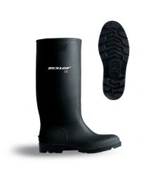 Black Dunlop Pricemaster Wellingtons