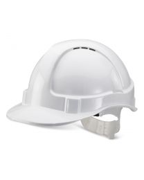 Economy Vented Safety Helmet (White)