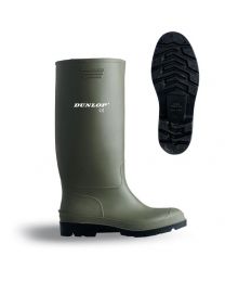 Green Dunlop Pricemaster Wellingtons