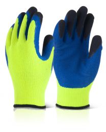 Yellow Latex Thermo-Star Fully Dipped Thermal Gloves