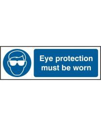 Eye protective must be worn (Self adhesive vinyl)