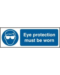 Eye protective must be worn (Rigid PVC)