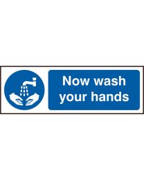 Now wash your hands (Self adhesive vinyl)