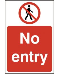 No entry (Self adhesive vinyl)