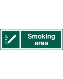 Smoking Area Sign (Self adhesive vinyl)
