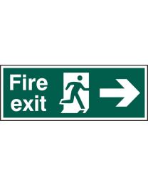 Fire exit (Man arrow right)