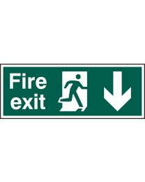 Fire exit (Man arrow down)