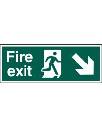 Fire exit (Man arrow down right) 