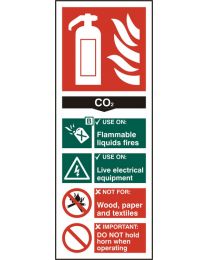 Fire Extinguisher - CO2 (Self adhesive vinyl)