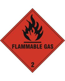 Flammable Gas Safety Sign