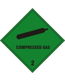 Compressed Gas Safety Sign