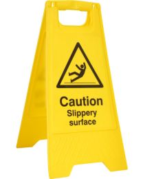 Caution Slippery Surface A-Board