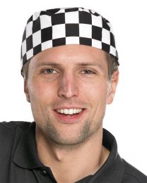 Black & White Chefs Skull Cap