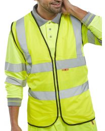 Yellow Fire Retardant Hi-Vis Waistcoat