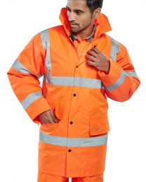 Orange Constructor Traffic Jacket