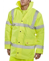 Yellow Constructor Traffic Jacket