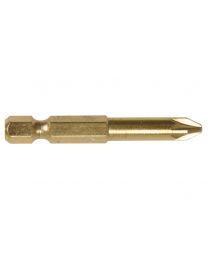 Pozi 1 Titanium Coated Screwdriver Bits 50mm Length Pack of 3